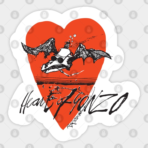 Heart Of Gonzo Sticker by Chewbaccadoll